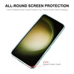 Per Samsung Galaxy S23 ENKAY Magnete Hat-Prince Custodia trasparente sottile Custodia protettiva antiurto elettrolitica per fotocamera, For Samsung Galaxy S23 5G