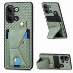Custodia per cellulare con porta carte di credito in fibra di carbonio, For OPPO A57 4G, For OPPO Reno9, For OPPO Reno9 Pro+, For Xiaomi Poco M5 4G