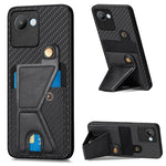 Custodia per cellulare con porta carte di credito in fibra di carbonio, For Realme C30, For Xiaomi 13 Pro, For Xiaomi 13, For Google Pixel 7A