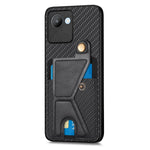 Custodia per cellulare con porta carte di credito in fibra di carbonio, For Realme C30, For Xiaomi 13 Pro, For Xiaomi 13, For Google Pixel 7A