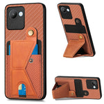 Custodia per cellulare con porta carte di credito in fibra di carbonio, For Realme C30, For Xiaomi 13 Pro, For Xiaomi 13, For Google Pixel 7A