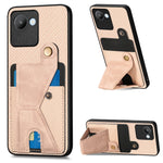 Custodia per cellulare con porta carte di credito in fibra di carbonio, For Realme C30, For Xiaomi 13 Pro, For Xiaomi 13, For Google Pixel 7A