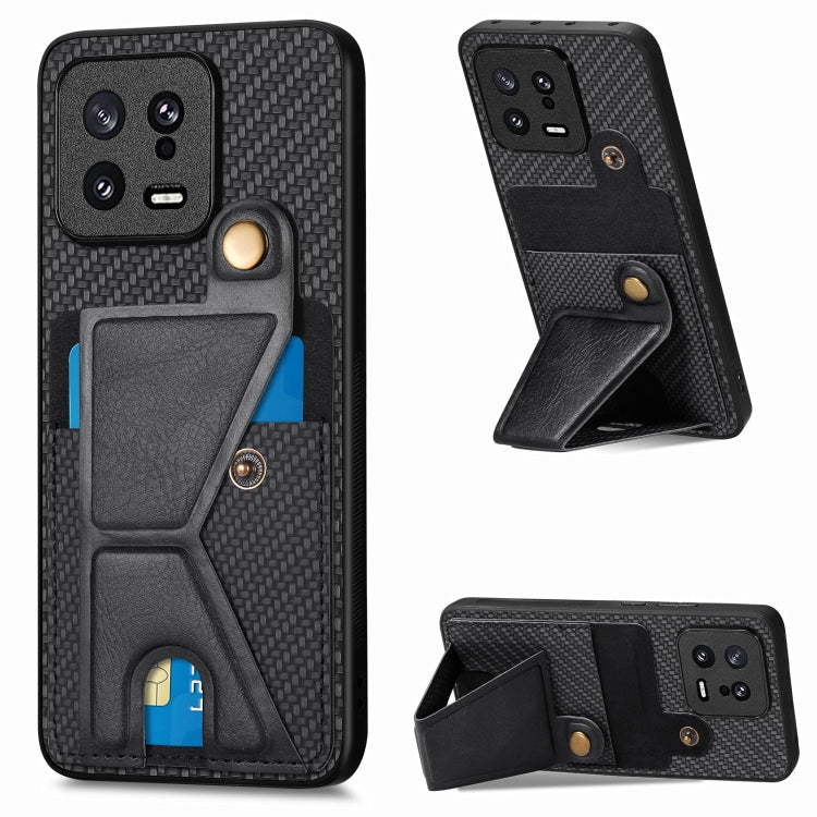 Custodia per cellulare con porta carte di credito in fibra di carbonio, For Realme C30, For Xiaomi 13 Pro, For Xiaomi 13, For Google Pixel 7A