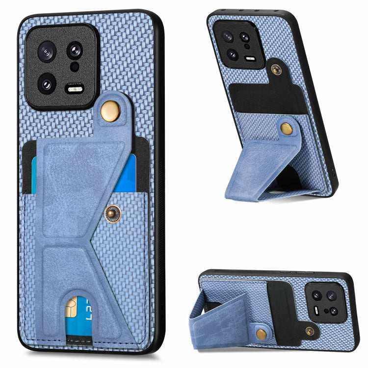 Custodia per cellulare con porta carte di credito in fibra di carbonio, For Realme C30, For Xiaomi 13 Pro, For Xiaomi 13, For Google Pixel 7A