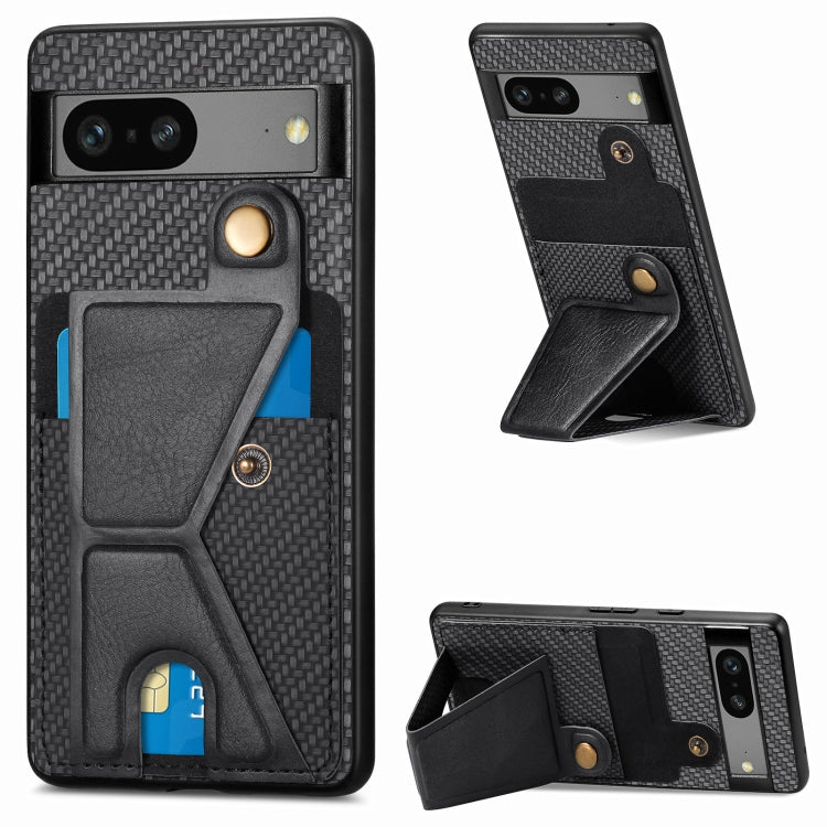 Custodia per cellulare con porta carte di credito in fibra di carbonio, For Realme C30, For Xiaomi 13 Pro, For Xiaomi 13, For Google Pixel 7A