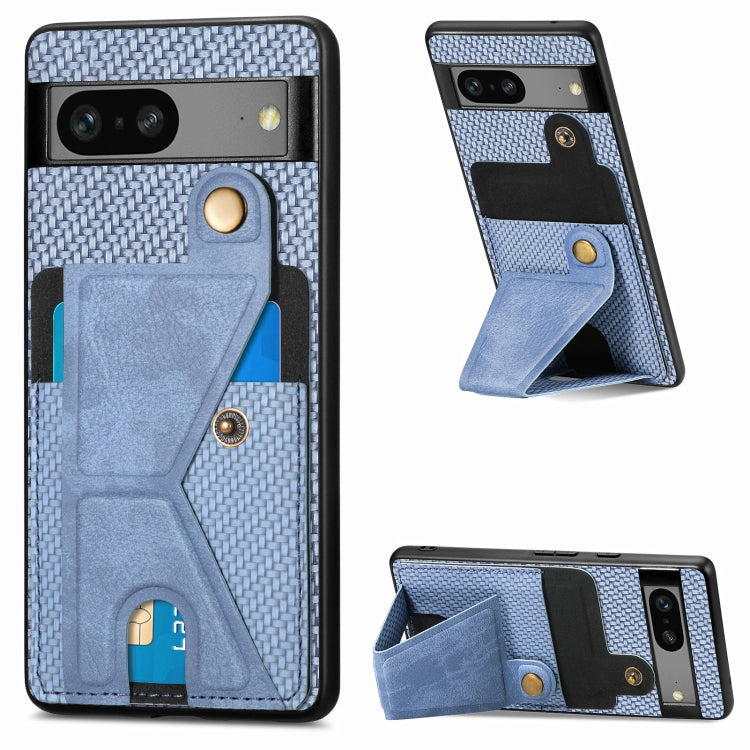 Custodia per cellulare con porta carte di credito in fibra di carbonio, For Realme C30, For Xiaomi 13 Pro, For Xiaomi 13, For Google Pixel 7A