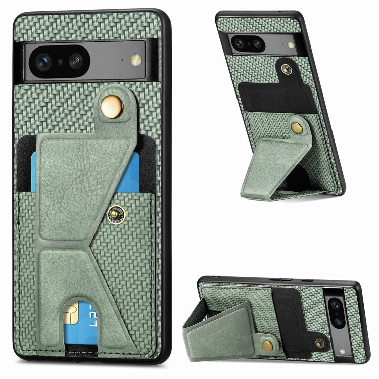 Custodia per cellulare con porta carte di credito in fibra di carbonio, For Realme C30, For Xiaomi 13 Pro, For Xiaomi 13, For Google Pixel 7A