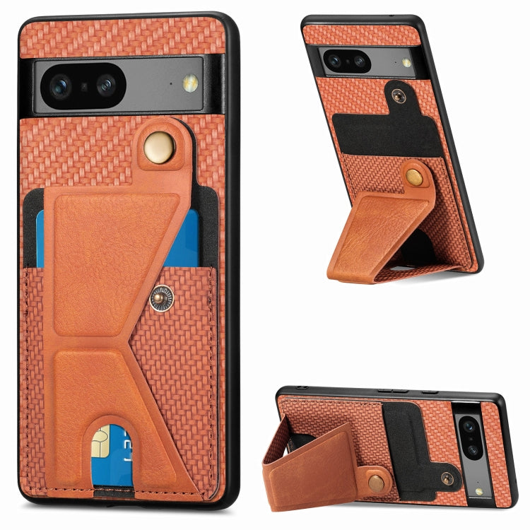 Custodia per cellulare con porta carte di credito in fibra di carbonio, For Realme C30, For Xiaomi 13 Pro, For Xiaomi 13, For Google Pixel 7A