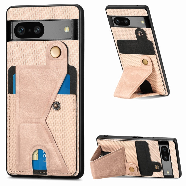 Custodia per cellulare con porta carte di credito in fibra di carbonio, For Realme C30, For Xiaomi 13 Pro, For Xiaomi 13, For Google Pixel 7A