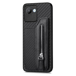 Custodia per telefono a portafoglio con cerniera lampo in fibra di carbonio, For Realme C30, For Xiaomi 13 Pro, For Xiaomi 13, For Google Pixel 7A