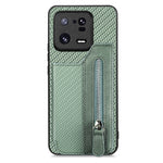 Custodia per telefono a portafoglio con cerniera lampo in fibra di carbonio, For Realme C30, For Xiaomi 13 Pro, For Xiaomi 13, For Google Pixel 7A