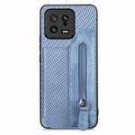 Custodia per telefono a portafoglio con cerniera lampo in fibra di carbonio, For Realme C30, For Xiaomi 13 Pro, For Xiaomi 13, For Google Pixel 7A