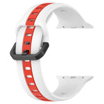 Cinturino in silicone con fibbia ad anello bicolore, For Apple Watch Series 8&7 41mm