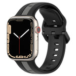 Cinturino in silicone con fibbia ad anello bicolore, For Apple Watch Series 8&7 41mm