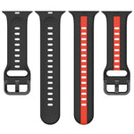 Cinturino in silicone con fibbia ad anello bicolore, For Apple Watch Series 8&7 41mm