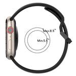 Cinturino in silicone con fibbia ad anello bicolore, For Apple Watch Series 8&7 41mm