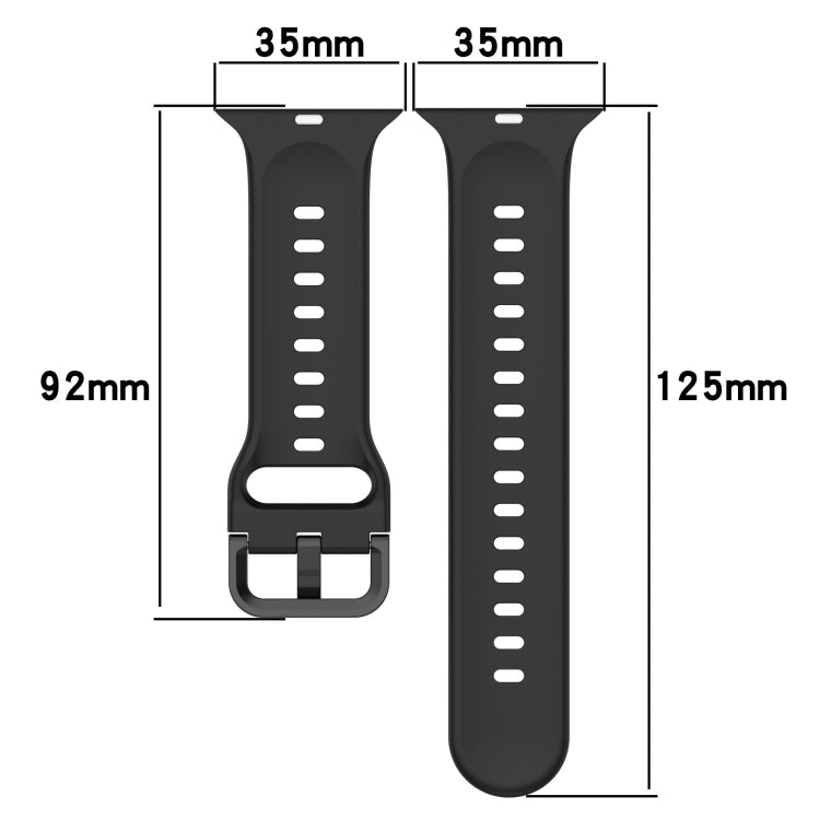 Cinturino in silicone con fibbia ad anello bicolore, For Apple Watch Series 8&7 41mm