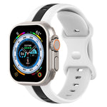 Cinturino in silicone bicolore con fibbia a farfalla, For Apple Watch Ultra 49mm