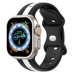 Cinturino in silicone bicolore con fibbia a farfalla, For Apple Watch Ultra 49mm