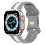 Cinturino in silicone bicolore con fibbia a farfalla, For Apple Watch Ultra 49mm
