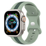 Cinturino in silicone bicolore con fibbia a farfalla, For Apple Watch Ultra 49mm