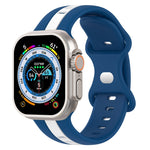 Cinturino in silicone bicolore con fibbia a farfalla, For Apple Watch Ultra 49mm
