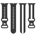 Cinturino in silicone bicolore con fibbia a farfalla, For Apple Watch Ultra 49mm