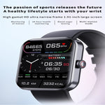 F57L Smart Watch con schermo a colori da 1,91 pollici, supporta il monitoraggio della frequenza cardiaca / monitoraggio della pressione sanguigna