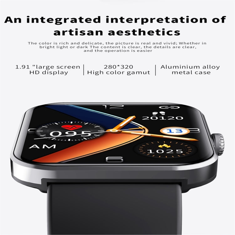 F57L Smart Watch con schermo a colori da 1,91 pollici, supporta il monitoraggio della frequenza cardiaca / monitoraggio della pressione sanguigna