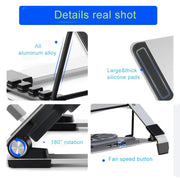Staffa di supporto per ventola per notebook portatile pieghevole in alluminio regolabile P3, P3