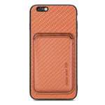 Custodia per telefono magnetica Magsafe in pelle in fibra di carbonio, For iPhone 6 Plus / 6S Plus, For iPhone 13, For iPhone 7 Plus / 8 Plus, For iPhone 11