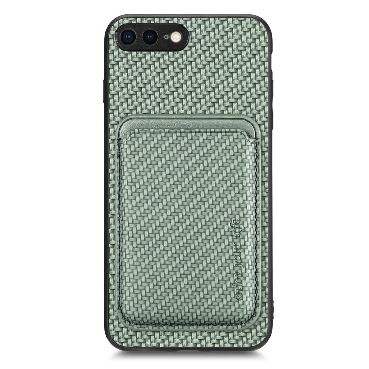 Custodia per telefono magnetica Magsafe in pelle in fibra di carbonio, For iPhone 6 Plus / 6S Plus, For iPhone 13, For iPhone 7 Plus / 8 Plus, For iPhone 11