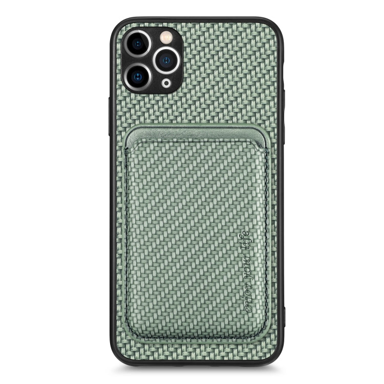 Custodia per telefono magnetica Magsafe in pelle in fibra di carbonio, For iPhone 6 Plus / 6S Plus, For iPhone 13, For iPhone 7 Plus / 8 Plus, For iPhone 11