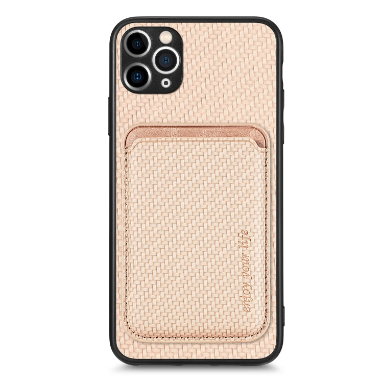 Custodia per telefono magnetica Magsafe in pelle in fibra di carbonio, For iPhone 6 Plus / 6S Plus, For iPhone 13, For iPhone 7 Plus / 8 Plus, For iPhone 11