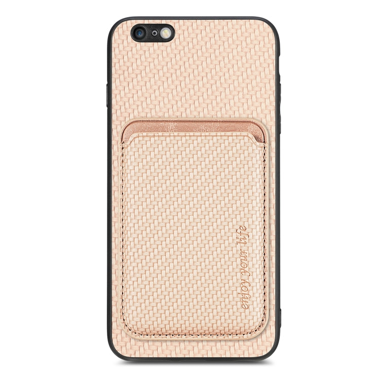 Custodia per telefono magnetica Magsafe in pelle in fibra di carbonio, For iPhone 12 Pro, For iPhone 12, For iPhone 13 Pro, For iPhone 6 / 6s