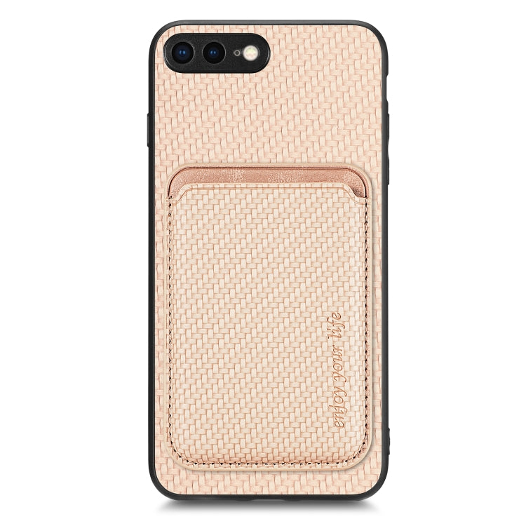 Custodia per telefono magnetica Magsafe in pelle in fibra di carbonio, For iPhone SE 2022 / 2020 /  7 / 8, For iPhone X / XS, For iPhone  XR, For iPhone XS Max