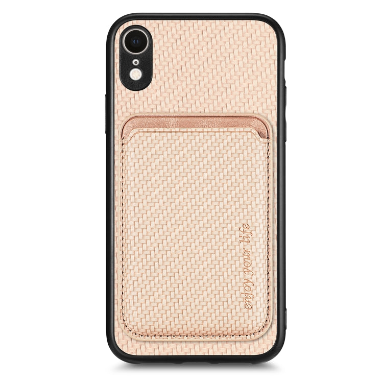 Custodia per telefono magnetica Magsafe in pelle in fibra di carbonio, For iPhone SE 2022 / 2020 /  7 / 8, For iPhone X / XS, For iPhone  XR, For iPhone XS Max