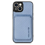Custodia per telefono magnetica Magsafe in pelle in fibra di carbonio, For iPhone 14, For iPhone 14 Plus, For iPhone 14 Pro, For iPhone 14 Pro Max