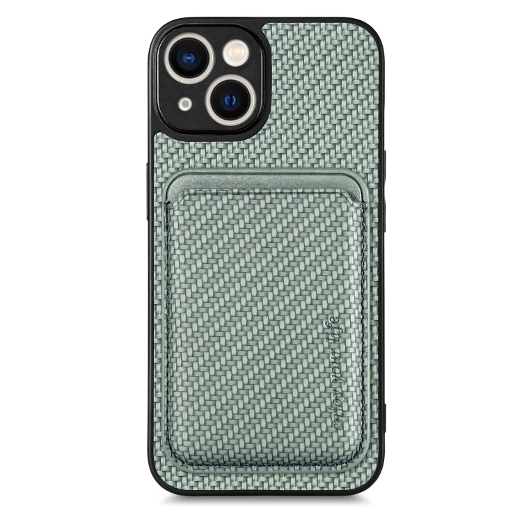 Custodia per telefono magnetica Magsafe in pelle in fibra di carbonio, For iPhone 14, For iPhone 14 Plus, For iPhone 14 Pro, For iPhone 14 Pro Max
