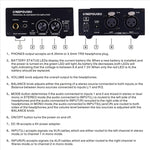 Amplificatore segnale auricolari doppio ingresso XLR
