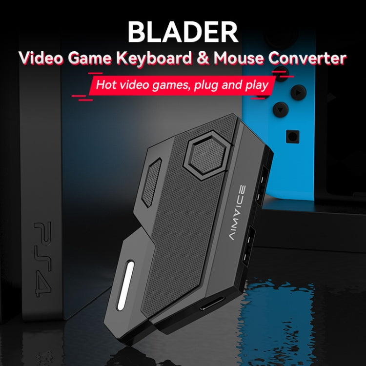 Convertitore di videogiochi 7 in 1 Convertitore di tastiera Mouse Strumento ausiliario di gioco di tiro, 7 in 1 Video Game Converter