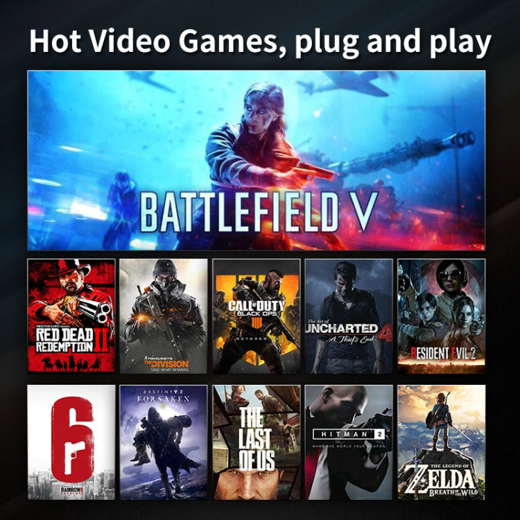 Convertitore di videogiochi 7 in 1 Convertitore di tastiera Mouse Strumento ausiliario di gioco di tiro, 7 in 1 Video Game Converter