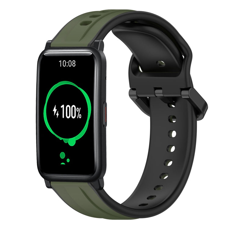 Cinturino in silicone bicolore con anello convesso da 20 mm, For Honor Watch ES, For Honor MagicWatch2 42mm