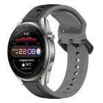 Cinturino in silicone bicolore con anello convesso da 22 mm, For Huawei Watch 3 Pro New
