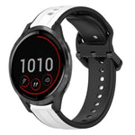 Cinturino in silicone bicolore con anello convesso da 22 mm, For Garmin Vivoactive4