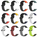 Cinturino in silicone bicolore con anello convesso da 22 mm, For Garmin Vivoactive4