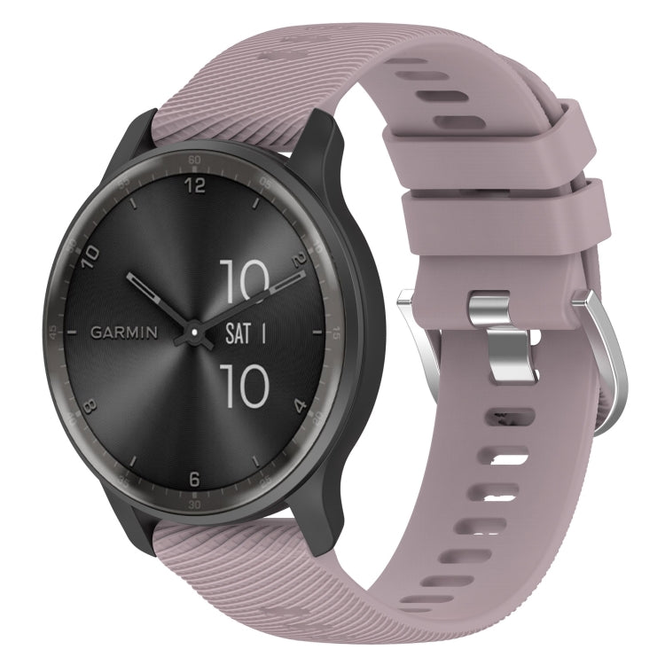 Cinturino per orologio in silicone tinta unita testurizzato a croce da 20 mm, For Garmin Vivoactive3, For Garmin Vivoactive3 Music