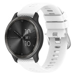 Cinturino per orologio in silicone tinta unita testurizzato a croce da 20 mm, For Garmin VivoMove Luxe, For Garmin Forerunner 245