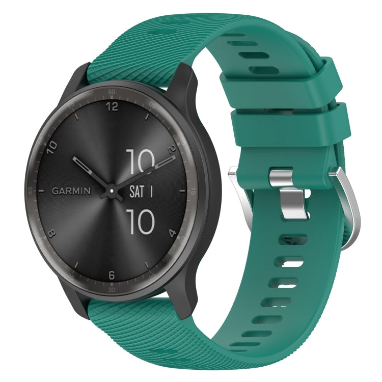 Cinturino per orologio in silicone tinta unita testurizzato a croce da 20 mm, For Garmin Forerunner 245 Music, For Garmin Forerunner 645