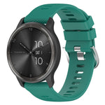 Cinturino per orologio in silicone tinta unita testurizzato a croce da 20 mm, For Garmin Forerunner 245 Music, For Garmin Forerunner 645